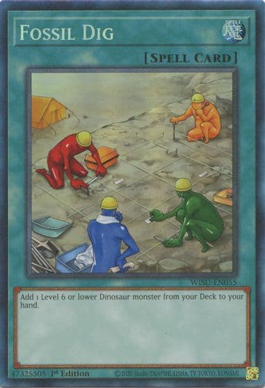 Fossil Dig CR Wild Survivors Yu-Gi-Oh! card