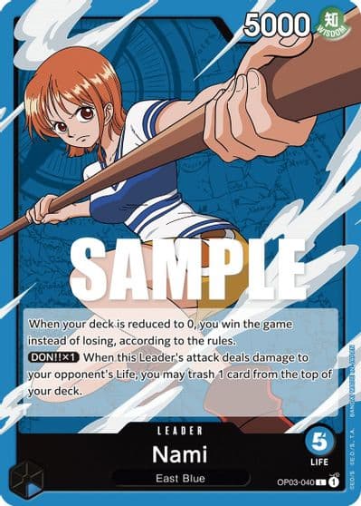 Nami 040 Pillars of Strength One Piece card