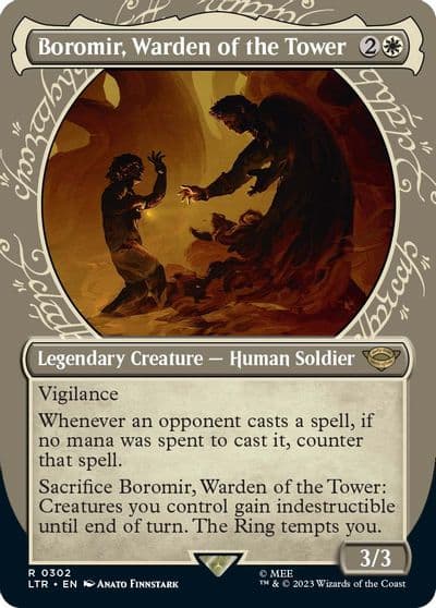Boromir Warden of the Tower Showcase Universes Beyond: The Lord of the Rings: Tales of Middle-earth Magic card