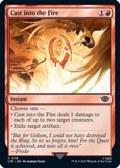 Cast into the Fire Universes Beyond: The Lord of the Rings: Tales of Middle-earth Magic card