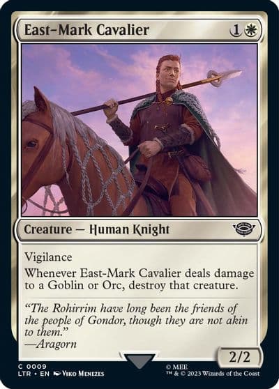 East Mark Cavalier Universes Beyond: The Lord of the Rings: Tales of Middle-earth Magic card