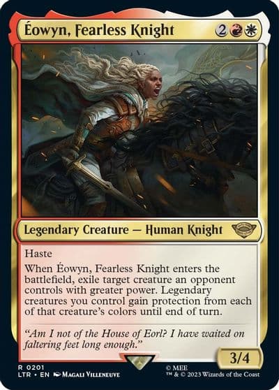 Eowyn Fearless Knight Universes Beyond: The Lord of the Rings: Tales of Middle-earth Magic card