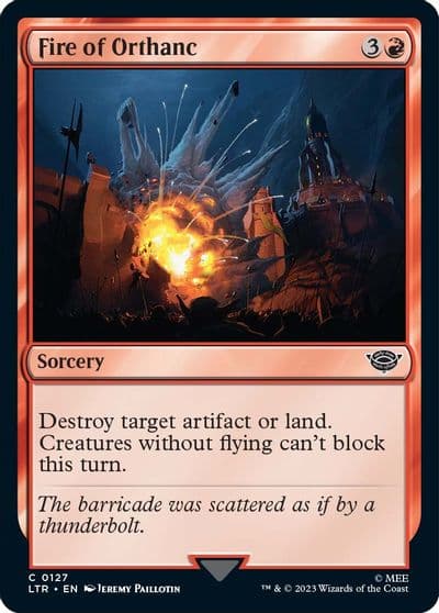 Fire of Orthanc Universes Beyond: The Lord of the Rings: Tales of Middle-earth Magic card
