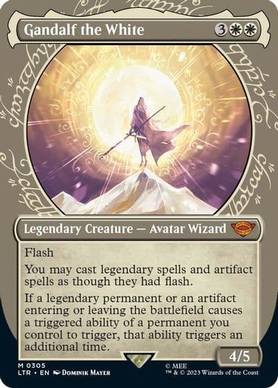 Gandalf the White Showcase Universes Beyond: The Lord of the Rings: Tales of Middle-earth Magic card