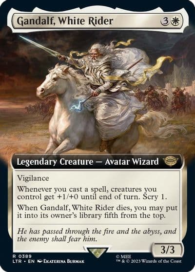 Gandalf White Rider Extended Art Universes Beyond: The Lord of the Rings: Tales of Middle-earth Magic card