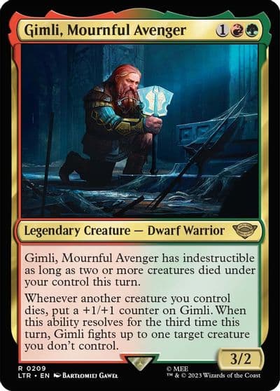 Gimli Mournful Avenger Universes Beyond: The Lord of the Rings: Tales of Middle-earth Magic card