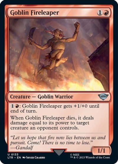 Goblin Fireleaper Universes Beyond: The Lord of the Rings: Tales of Middle-earth Magic card