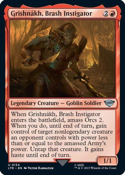Grishnakh Brash Instigator Universes Beyond: The Lord of the Rings: Tales of Middle-earth Magic card