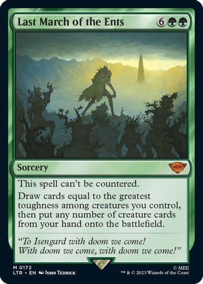 Last March of the Ents Universes Beyond: The Lord of the Rings: Tales of Middle-earth Magic card