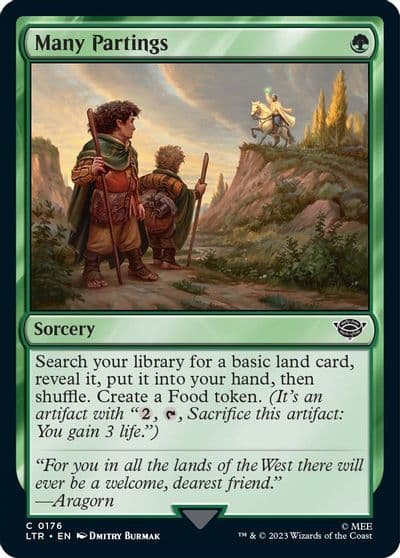 Many Partings Universes Beyond: The Lord of the Rings: Tales of Middle-earth Magic card