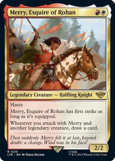 Merry Esquire of Rohan Universes Beyond: The Lord of the Rings: Tales of Middle-earth Magic card