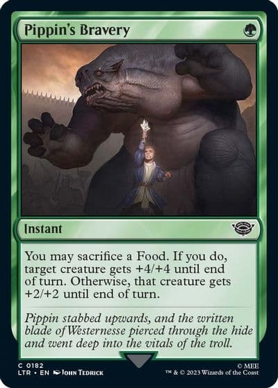 Pippins Bravery Universes Beyond: The Lord of the Rings: Tales of Middle-earth Magic card