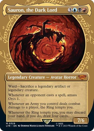 Sauron the Dark Lord Showcase Universes Beyond: The Lord of the Rings: Tales of Middle-earth Magic card