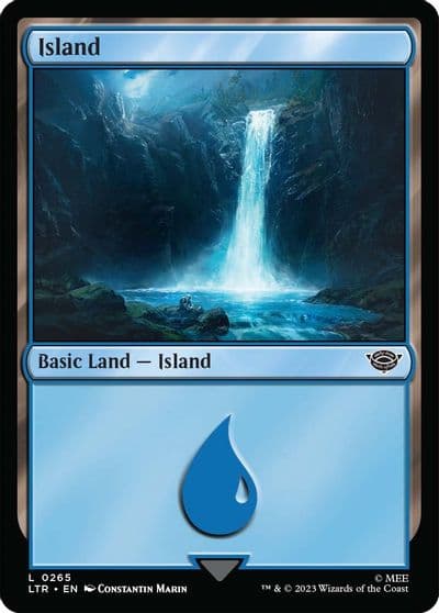 Island 0265 Universes Beyond: The Lord of the Rings: Tales of Middle-earth Magic card