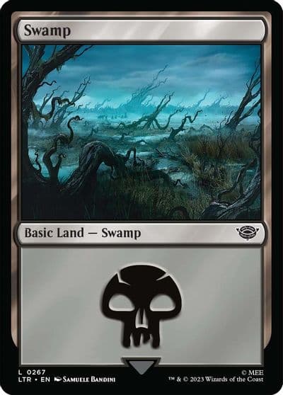 Swamp 0267 Universes Beyond: The Lord of the Rings: Tales of Middle-earth Magic card