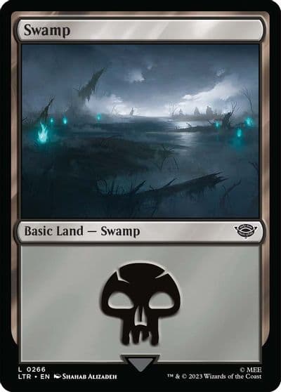 Swamp 0266 Universes Beyond: The Lord of the Rings: Tales of Middle-earth Magic card