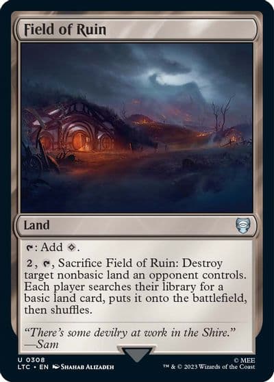 Field of Ruin Commander: The Lord of the Rings: Tales of Middle-earth Magic card