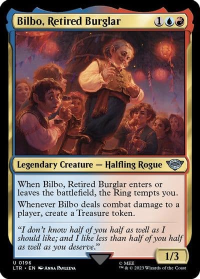 Bilbo Retired Burglar Universes Beyond: The Lord of the Rings: Tales of Middle-earth Magic card
