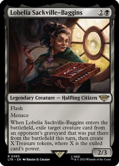 Lobelia Sackville Baggins Universes Beyond: The Lord of the Rings: Tales of Middle-earth Magic card