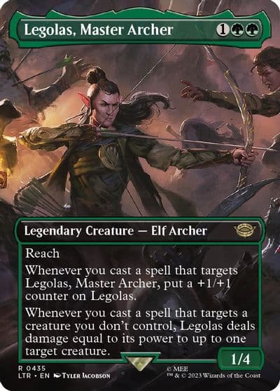Legolas Master Archer Borderless Universes Beyond: The Lord of the Rings: Tales of Middle-earth Magic card