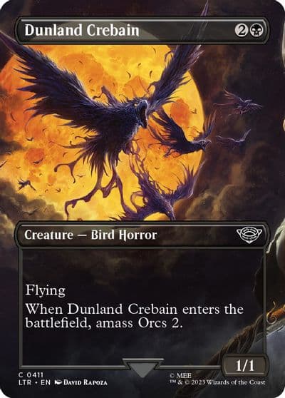 Dunland Crebain Borderless Universes Beyond: The Lord of the Rings: Tales of Middle-earth Magic card