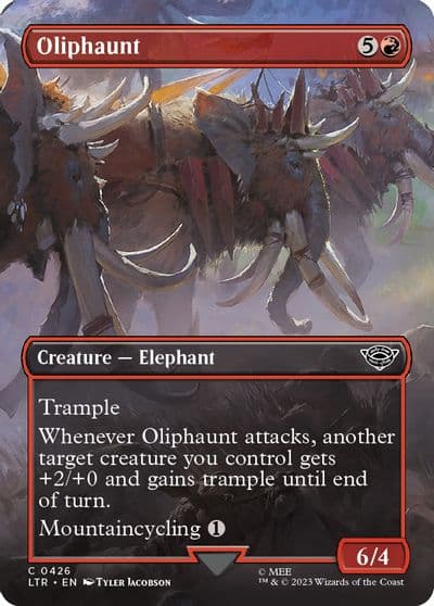 Oliphaunt Borderless Universes Beyond: The Lord of the Rings: Tales of Middle-earth Magic card