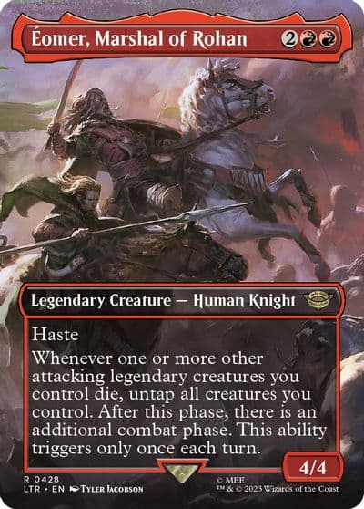Eomer Marshal of Rohan Borderless Universes Beyond: The Lord of the Rings: Tales of Middle-earth Magic card