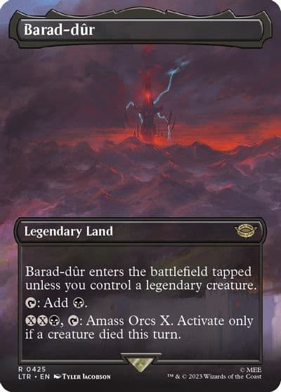 Barad dur 0425 Borderless Universes Beyond: The Lord of the Rings: Tales of Middle-earth Magic card