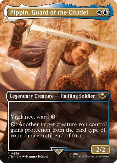 Pippin Guard of the Citadel Borderless Universes Beyond: The Lord of the Rings: Tales of Middle-earth Magic card