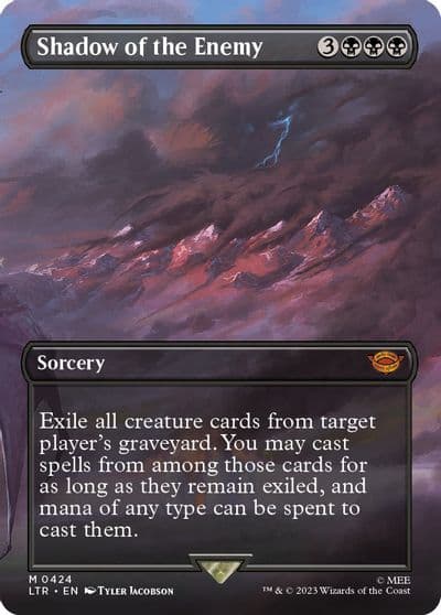 Shadow of the Enemy Borderless Universes Beyond: The Lord of the Rings: Tales of Middle-earth Magic card