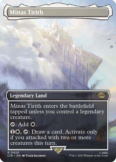 Minas Tirith 0420 Borderless Universes Beyond: The Lord of the Rings: Tales of Middle-earth Magic card