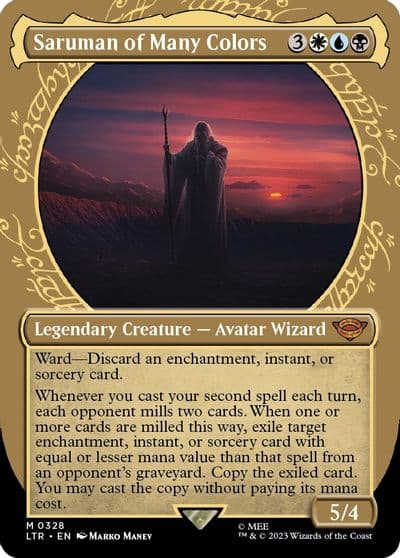Saruman of Many Colors Showcase Universes Beyond: The Lord of the Rings: Tales of Middle-earth Magic card
