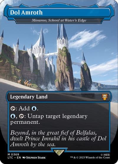 Dol Amroth Minamo School at Waters Edge Borderless Commander: The Lord of the Rings: Tales of Middle-earth Magic card