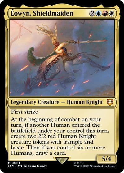 Eowyn Shieldmaiden Commander: The Lord of the Rings: Tales of Middle-earth Magic card