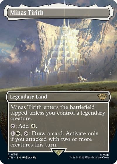 Minas Tirith 0341 Borderless Universes Beyond: The Lord of the Rings: Tales of Middle-earth Magic card