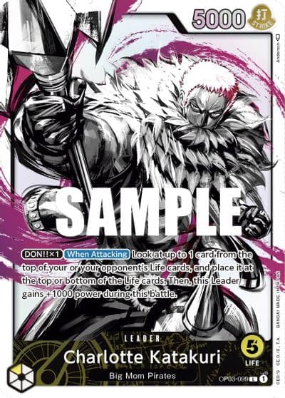 Charlotte Katakuri 099 Alternate Art Pillars of Strength One Piece card