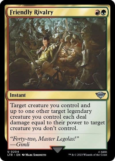Friendly Rivalry Universes Beyond: The Lord of the Rings: Tales of Middle-earth Magic card
