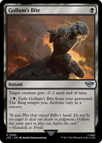 Gollums Bite Universes Beyond: The Lord of the Rings: Tales of Middle-earth Magic card