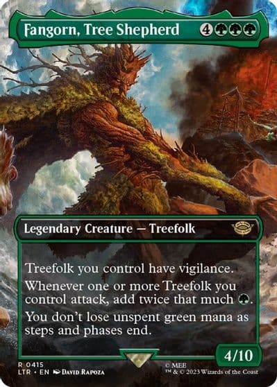 Fangorn Tree Shepherd Borderless Universes Beyond: The Lord of the Rings: Tales of Middle-earth Magic card