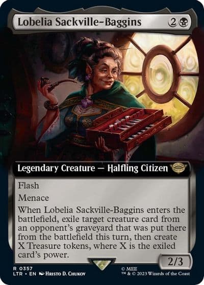 Lobelia Sackville Baggins Extended Art Universes Beyond: The Lord of the Rings: Tales of Middle-earth Magic card