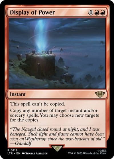 Display of Power Universes Beyond: The Lord of the Rings: Tales of Middle-earth Magic card