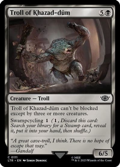 Troll of Khazad dum Universes Beyond: The Lord of the Rings: Tales of Middle-earth Magic card