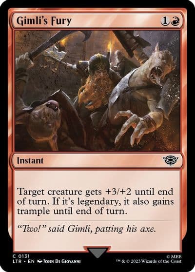 Gimlis Fury Universes Beyond: The Lord of the Rings: Tales of Middle-earth Magic card