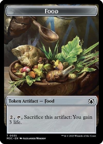 Food Token Commander: March of the Machine Magic card
