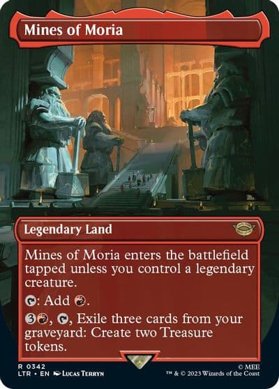 Mines of Moria Borderless Universes Beyond: The Lord of the Rings: Tales of Middle-earth Magic card