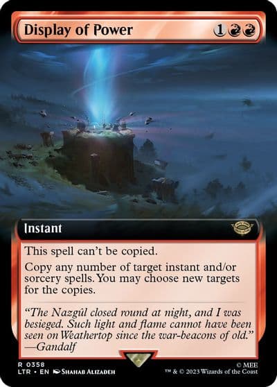 Display of Power Extended Art Universes Beyond: The Lord of the Rings: Tales of Middle-earth Magic card