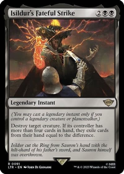 Isildurs Fateful Strike Universes Beyond: The Lord of the Rings: Tales of Middle-earth Magic card