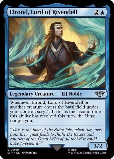 Elrond Lord of Rivendell Universes Beyond: The Lord of the Rings: Tales of Middle-earth Magic card
