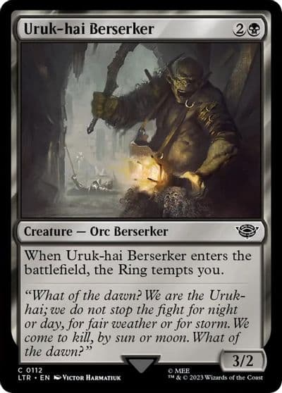 Uruk hai Berserker Universes Beyond: The Lord of the Rings: Tales of Middle-earth Magic card