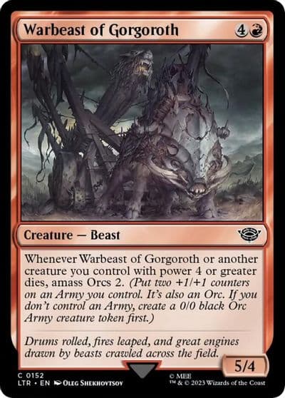 Warbeast of Gorgoroth Universes Beyond: The Lord of the Rings: Tales of Middle-earth Magic card